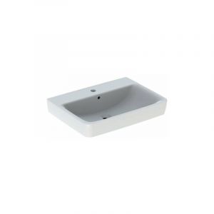 Geberit Lavabo Renova Plan 65 cm 1 trou robinetterie et 1 trop-plein