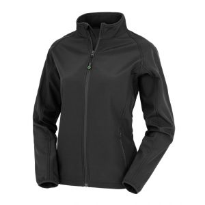 Result Veste softshell ecoresponsable en polyester recycl&eacute; FEMME Noir XS - Noir