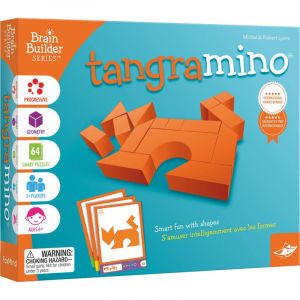 FoxMind Asmodee - TANGRAMINO Nouvelle Édition - Jeux de société - Jeux éducatifs - Puzzle 2D - Jeu de logique et de dextérité - Jeu enfant à partir de 6 ans - 1 joueur - Version française