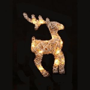 Silhouette Renne 15 LED blanc (48 cm)