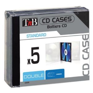 Image de T'nB 5 boîtiers double pour CD et DVD