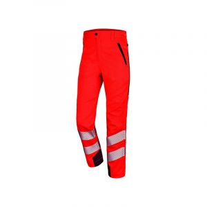 Image de Cepovett Pantalons hv stretch pantalon hv stretch rouge fluo/bleu foncé t4 200 - 300 g entre 1 et 3 4 pantalon polyester / coton, spandex rouge fluo/bleu foncé