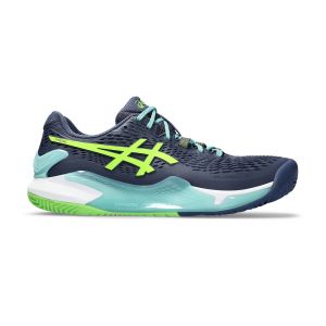 Asics Gel-Resolution 8 Chaussures Padel Hommes - Bleu Foncé, Turquoise