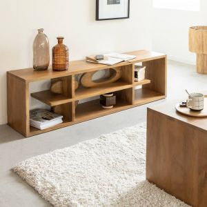Meuble tv design en bois de manguier alwen