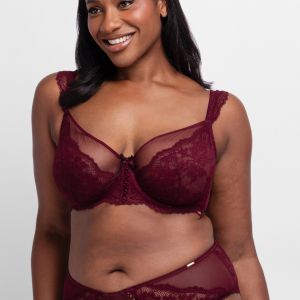 Soutien-Gorge &agrave; armature non rembourr&eacute; rouge