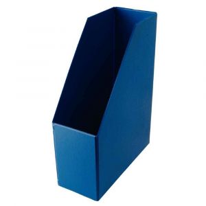 Elba Porte-revues - en PVC soudé - 32 x 24 cm - dos de 10 cm - livré à plat - bleu foncé