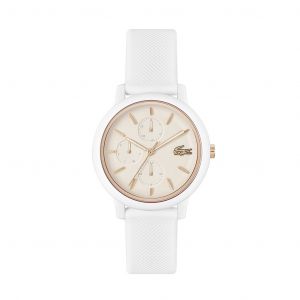 Lacoste Montre Femme .12.12 Multi 2001326 - Bracelet Silicone Blanc
