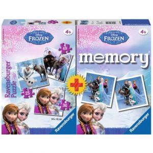 Ravensburger La Reine des Neiges - 3 puzzles 25 pièces + Memory