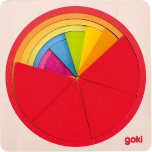 Image de Goki Puzzle Cercle 21 pièces, 57737, Multicolore