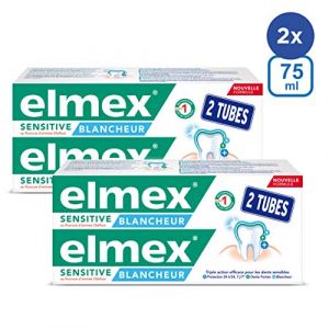 Elmex Dentifrice Blancheur - Les 2 Tubes de 75 ml