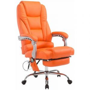 CLP Fauteuil de bureau Pacific V2 avec Fonction massage orange