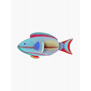 Studio Roof Décoration murale carton Poisson-perroquet
