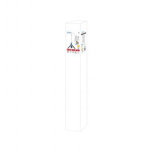 Ledino Colonne de projecteurs à LED Colonne lumineuse Projecteur de travail AKKU Alu Jaune Hybride IP54 H 100 cm