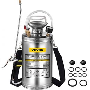 VEVOR 6L Pulvérisateur INOX Jardin Brumisateur pour Plante pour Jardinage Domestique et Nettoyage au Sol Convient aux Besoins actuels de l'industrie, de l'agriculture, du Commerce, de la médecine
