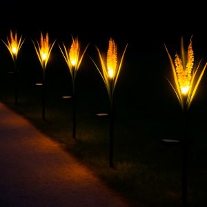 Lumisky 6 balises solaires plantes foug&egrave;res FERNY H58cm