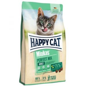 Happy cat Croquettes pour chat adulte Minkas, Perfect Mix, volaille, poisson & agneau 4 kg