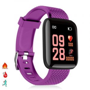 Dam Bracelet d'activit&eacute; Electronics ID116 Bluetooth 4.0 &Eacute;cran couleur 7 jours Cardio Multisport