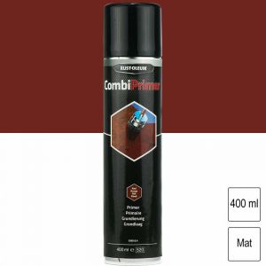 Rust-oleum Primaire antirouille Combiprimer Rouge brun mat a&eacute;rosol 400ml RUSTOLEUM