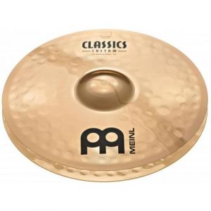 Image de Meinl Classics Custom Brilliante 14 pouces (35,56cm) Cymbales Charleston Medium pour batterie – Paire – B10 Bronze, Finition brillante, Fabriquée en Allemagne (CC14MH-B)