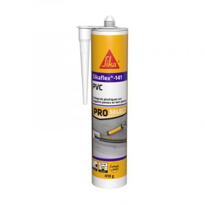 Sika Flex 141 pvc Mastic Colle souple 380g | Couleur: Blanc - Blanc