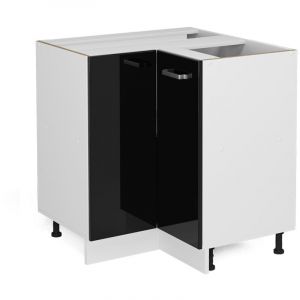 Vicco Universal Armoire dangle R-Line, Noir Haute brillance, 75.6cm avec porte, sans PT