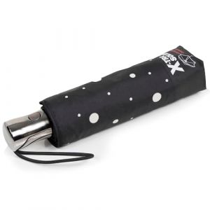 Isotoner Parapluies Parapluie X-TRA SOLIDE ALPHA 28 cm Pois Noir/Jaune