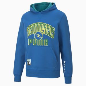 Puma Sweatshirt à capuche réversible x THE HUNDREDS pour Homme, Bleu, Taille S, Vêtements