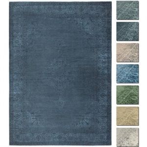 Vintage Tapis Couloir Bleu 120 X 160 cm, Tapis Berere Poils Courts Lavable, Tapis Ethnique