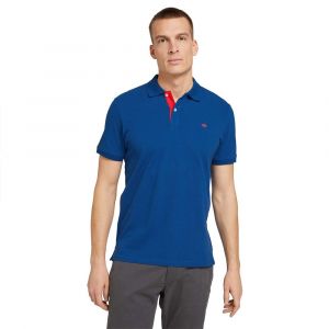 Tom Tailor Polo Manche Courte Basic Contrast XL Advanced Blue