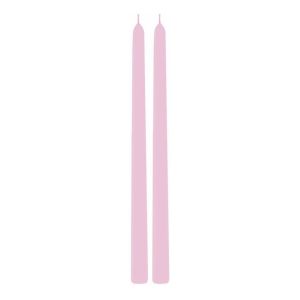Ruedelafete Set de 2 bougies Flambeau 30cm, Rose pastel
