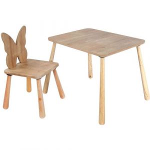 Ensemble table et chaise enfant en agglom&eacute;r&eacute; Bizzy Mod&egrave;le 4