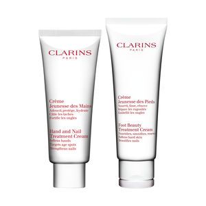 Clarins Belles mains, jolis pieds - Coffret cr&egrave;me jeunesse des mains et cr&egrave;me jeunesse des pieds