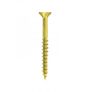 Reisser Vis à bois q200 tête fraisée à empreinte torx - acier zingué 60 mm tête fraisée (tf) torx (x) bois, panneau de bois 6 mm fp acier bichromaté jaune ass