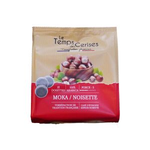 Le Temps des Cerises Café Dosettes Compatibles Senseo Saveur Noisette - La Boite De 16 Dosettes