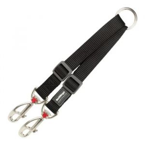 RedDingo 2 Coupleur pour laisse de chien Noir (1,5 x 20-26,5 cm)