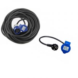 Haba Pack Rallonge Néoprène cee 17 30 m x 1.5mm2 + Adaptateur Femelle P17