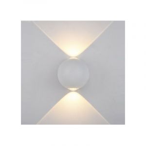 Italux Applique de jardin en aluminium Carsoli blanc