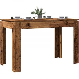 VidaXL Table à manger vieux bois 120x60x76 cm bois d'ingénierie