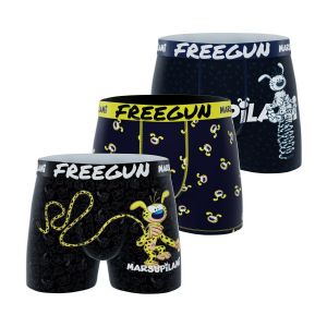 Freegun Boxers Lot de 3 boxers enfant Marsupilami