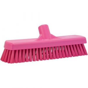 Vikan 7060-1 Wall-/Floor washing brush,pink, stiff, 305mm /16