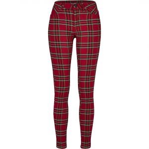 Urban classics Ladies Skinny Tartan Pants Pantalon, Multicolore (Red/Blk 00200), 54 (Taille Fabricant: 35) Femme