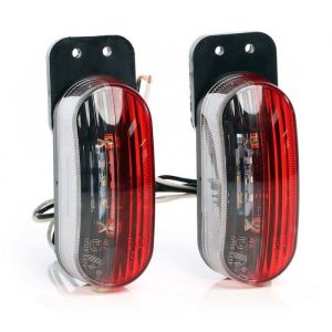 wiltec 2x 6 Feu de position LED Feu de gabarit pour Remorques Lot de 2 Feu-position pour Caravanes