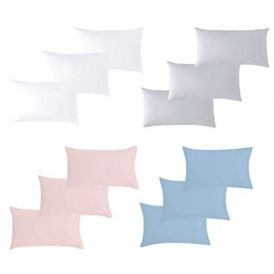 Image de P'tit Basile Lot x3 Taies d'oreiller b&eacute;b&eacute; coton Bio - 40x60 cm - Coloris Blanc - 100% Coton certifi&eacute; Oekotex et GOTS