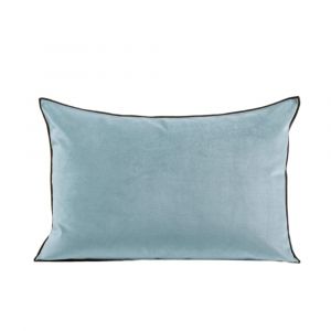 Housse De Coussin Dario Vert Pâle Et Bourdon Noir - Madura