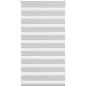 VidaXL Store zèbre gris clair largeur du tissu 70,9 cm polyester