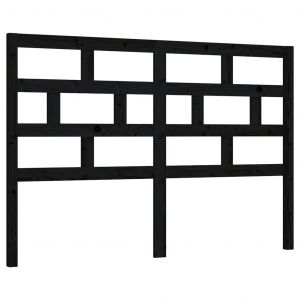 VidaXL Tête de lit Noir 166x4x100 cm Bois massif de pin