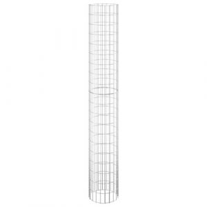 VidaXL Lit surélevé à gabion circulaire Acier galvanisé Ø30x200 cm