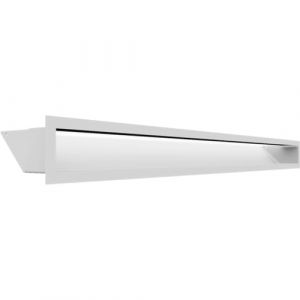 Kratki Grille de chemin&eacute;e Air SF Blanc 9 x 100 cm