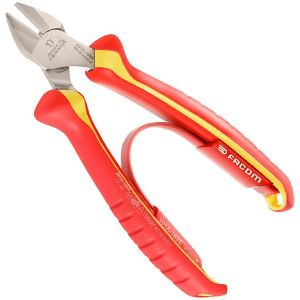 Facom Pince coupante diagonale isol&eacute;e 1000 Volts 391A16VE 165 mm &eacute;lectricien