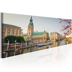 Image de Artgeist Tableau - Hamburg Town Hall 120x40